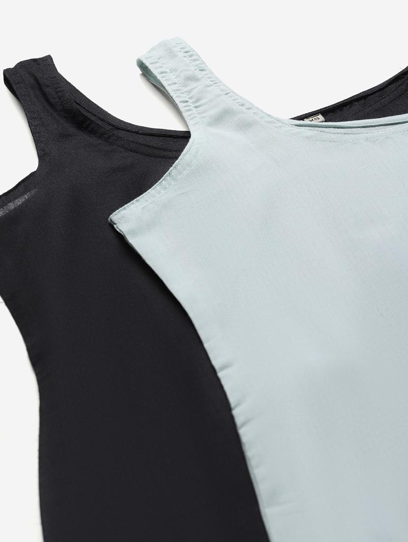 ada set of 2 grey & black camisole - 17353142 - Standard Image - 6