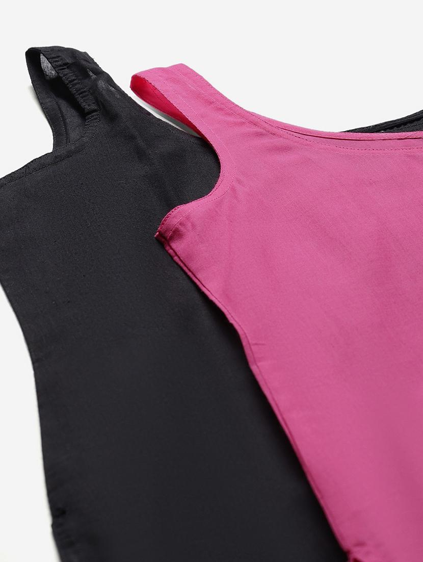 ada set of 2 onion pink & black camisole - 17353145 - Standard Image - 6