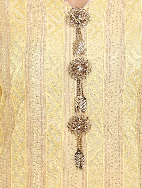 embroidered palazzo semi-stitched suit - 17353875 - Standard Image - 4
