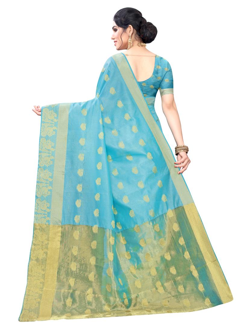 conversational bordered  saree with blouse - 17354680 -  Standard Image - 1