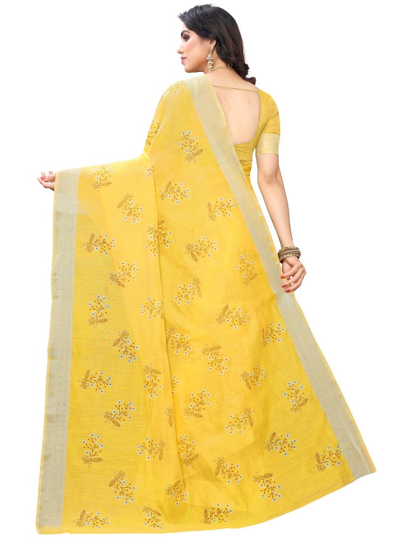 floral printed saree with blouse - 17354689 -  Standard Image - 1