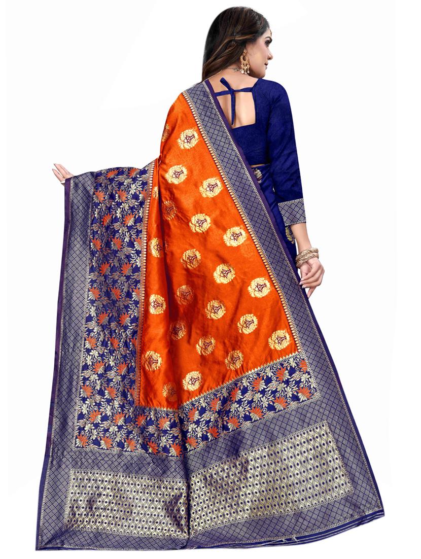 butti banarasi saree with blouse - 17354747 -  Standard Image - 1