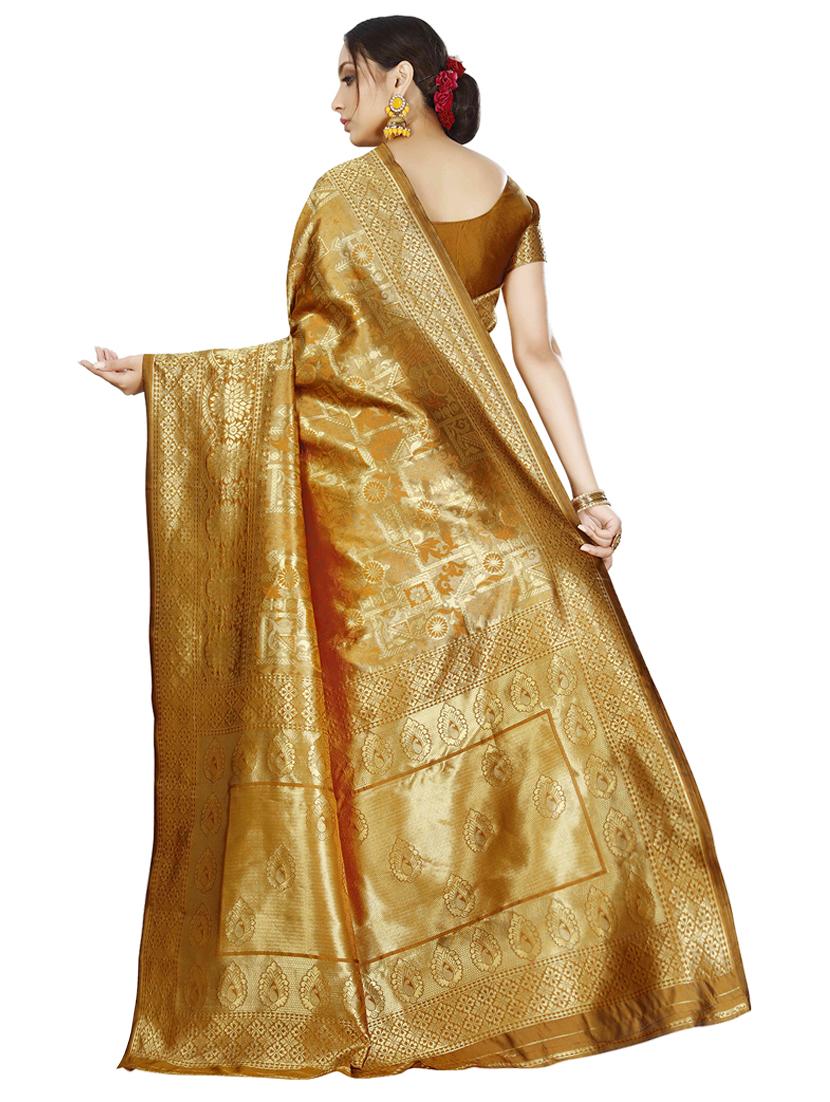 floral banarasi silk saree - 17354772 -  Standard Image - 1