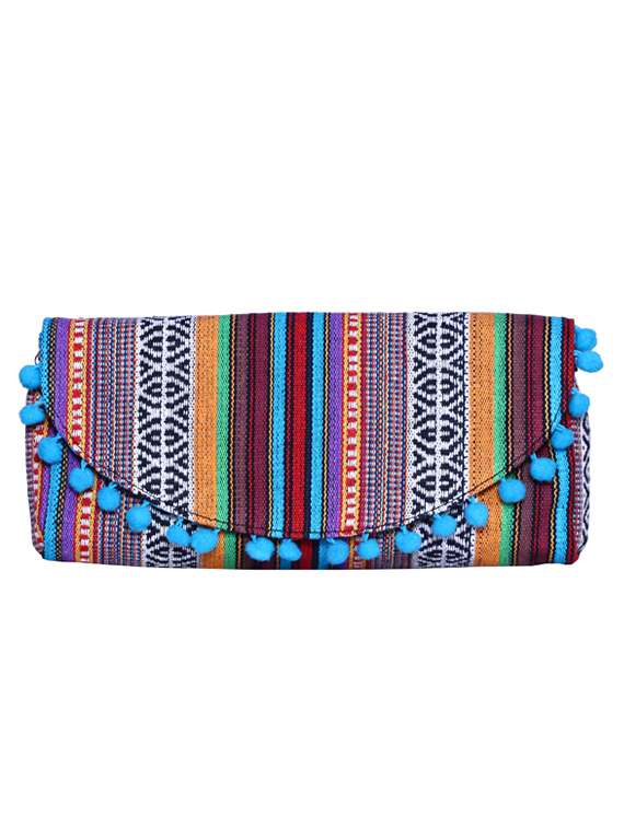 multi colored cotton utility bag