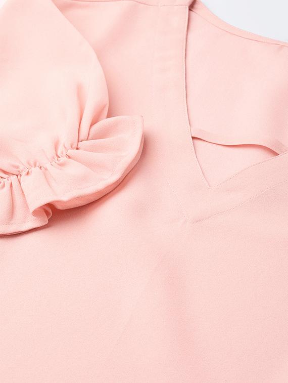 puff sleeves pastel top - 17356285 - Standard Image - 4