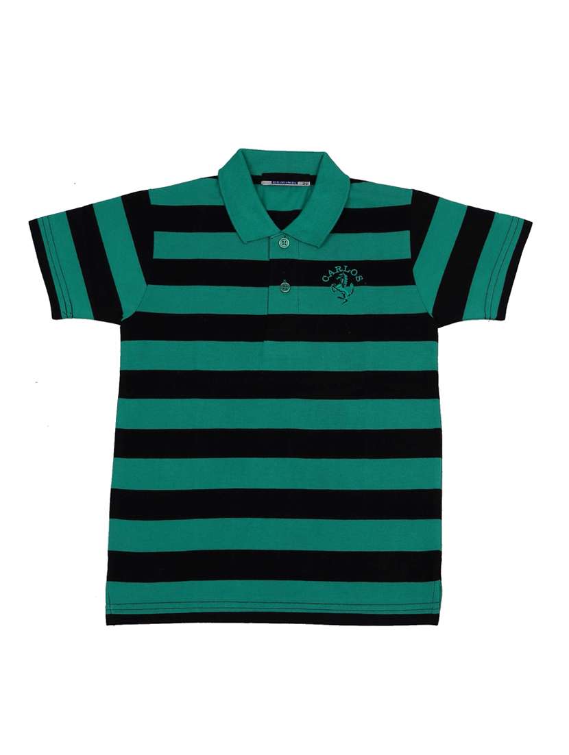 boys pack of 3 striped t-shirt  - 17357693 -  Standard Image - 1