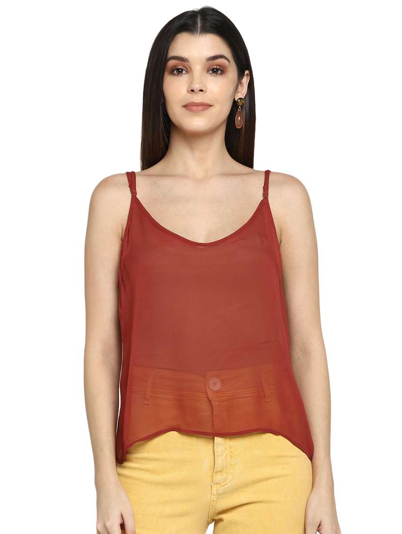 women's camisole scoop neck top