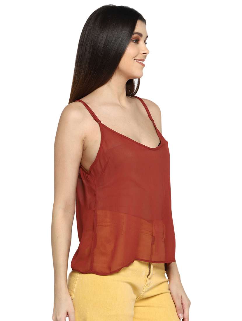women's camisole scoop neck top - 17358169 - Standard Image - 1