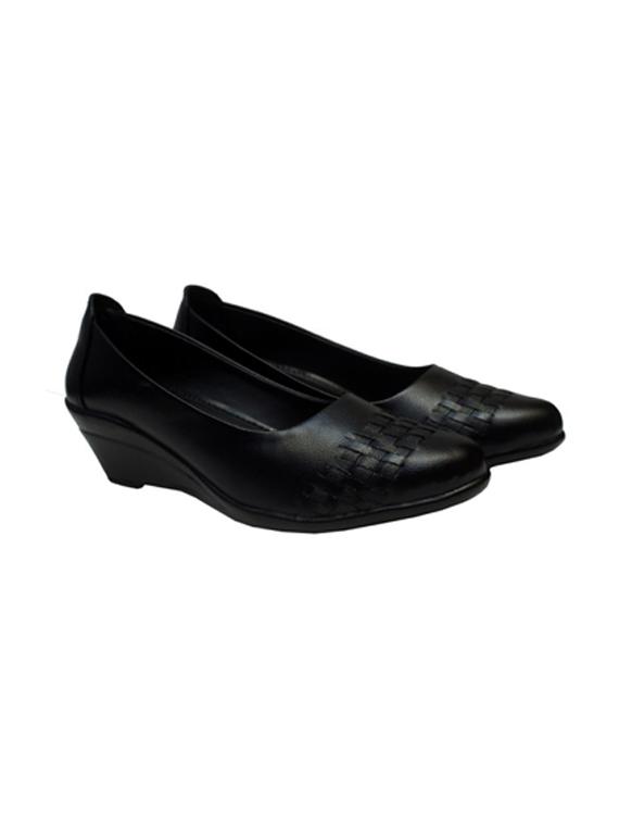 black slip on wedge - 17358656 -  Standard Image - 1