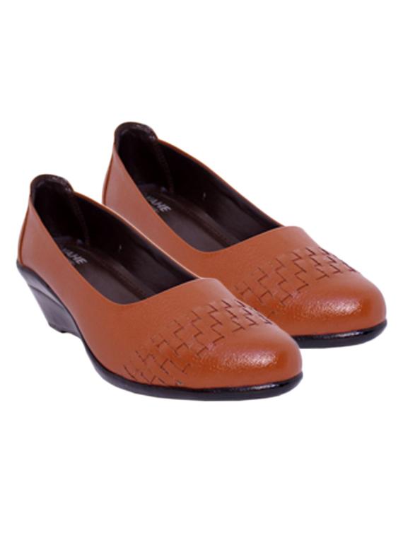 tan slip on wedge - 17358658 - Standard Image - 1