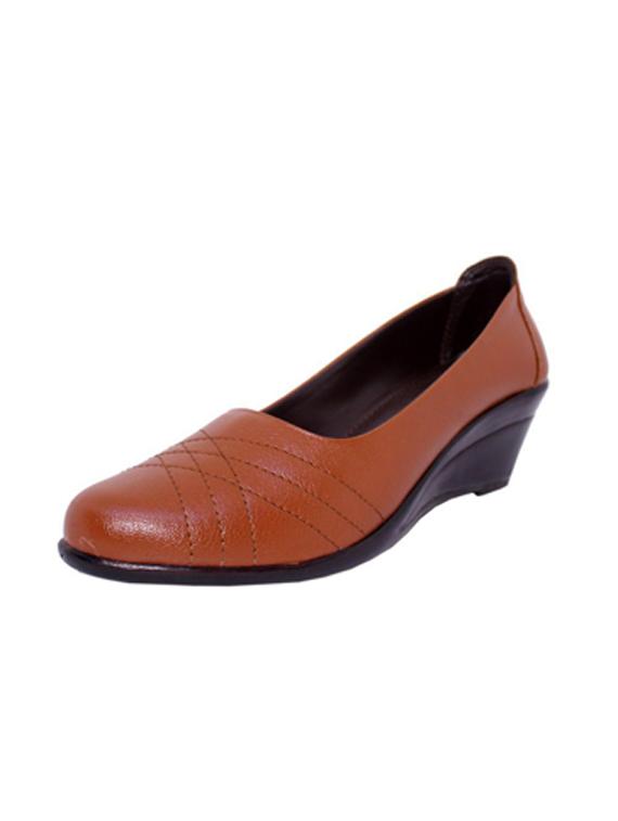 tan slip on wedge - 17358732 - Standard Image - 1