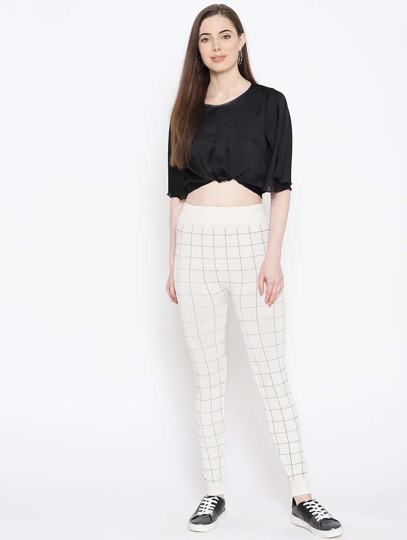 high rise checkered jegging  - 17359377 -  Standard Image - 4