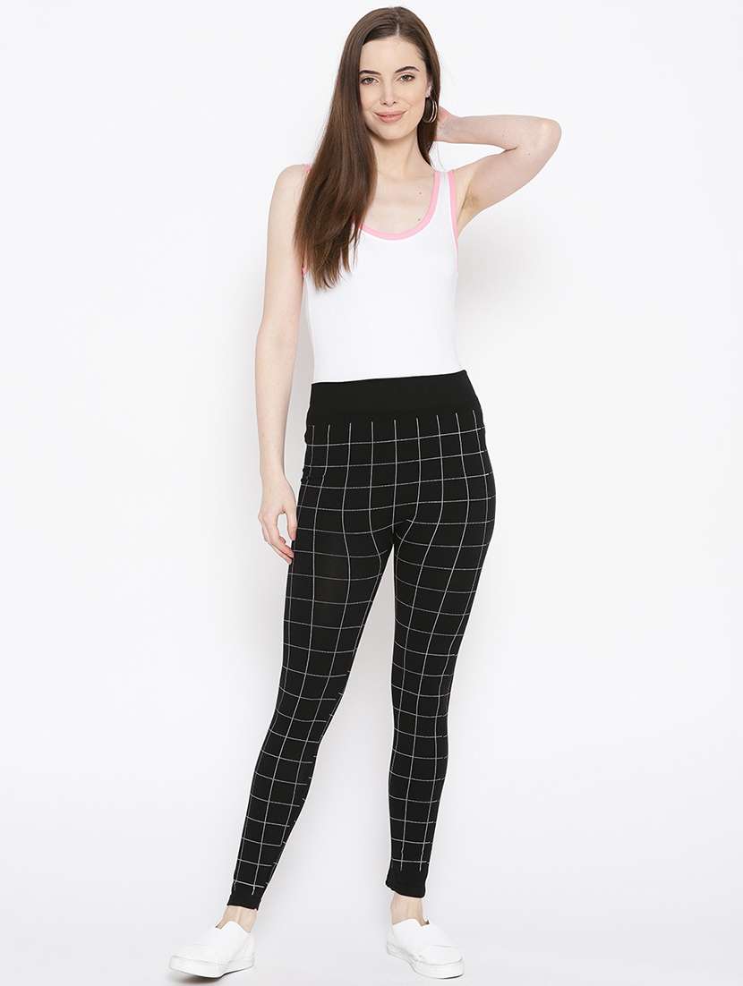 high rise checkered jegging  - 17359378 -  Standard Image - 4