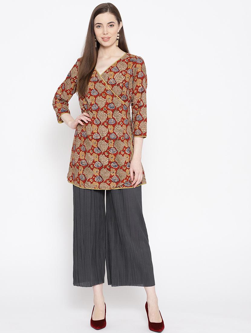 ankle length straight palazzo - 17359390 - Standard Image - 4