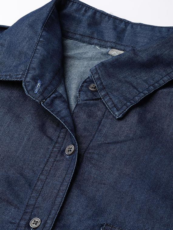 ombre denim shirt - 17359407 - Standard Image - 4