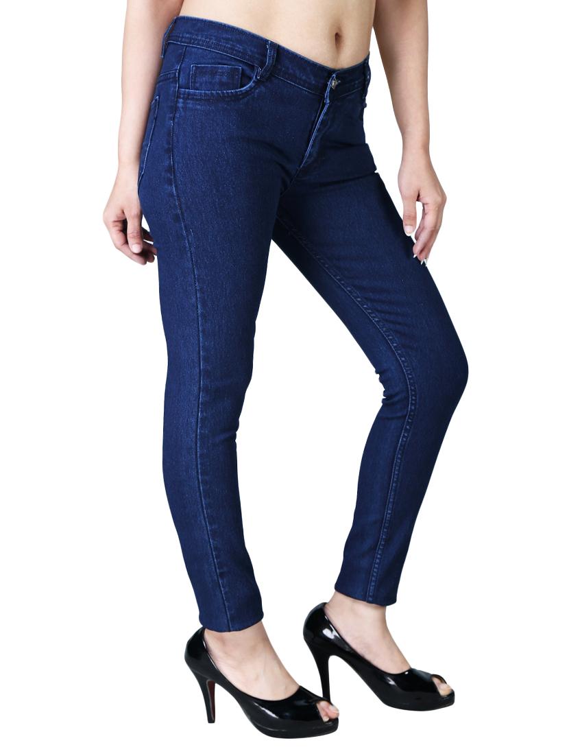 women's plain slim fit jeans - 17359513 - Standard Image - 1