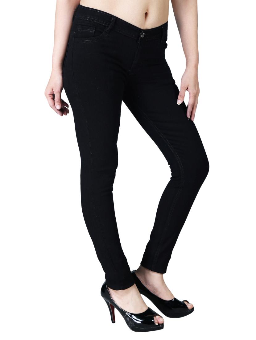 women's plain slim fit jeans - 17359520 - Standard Image - 1