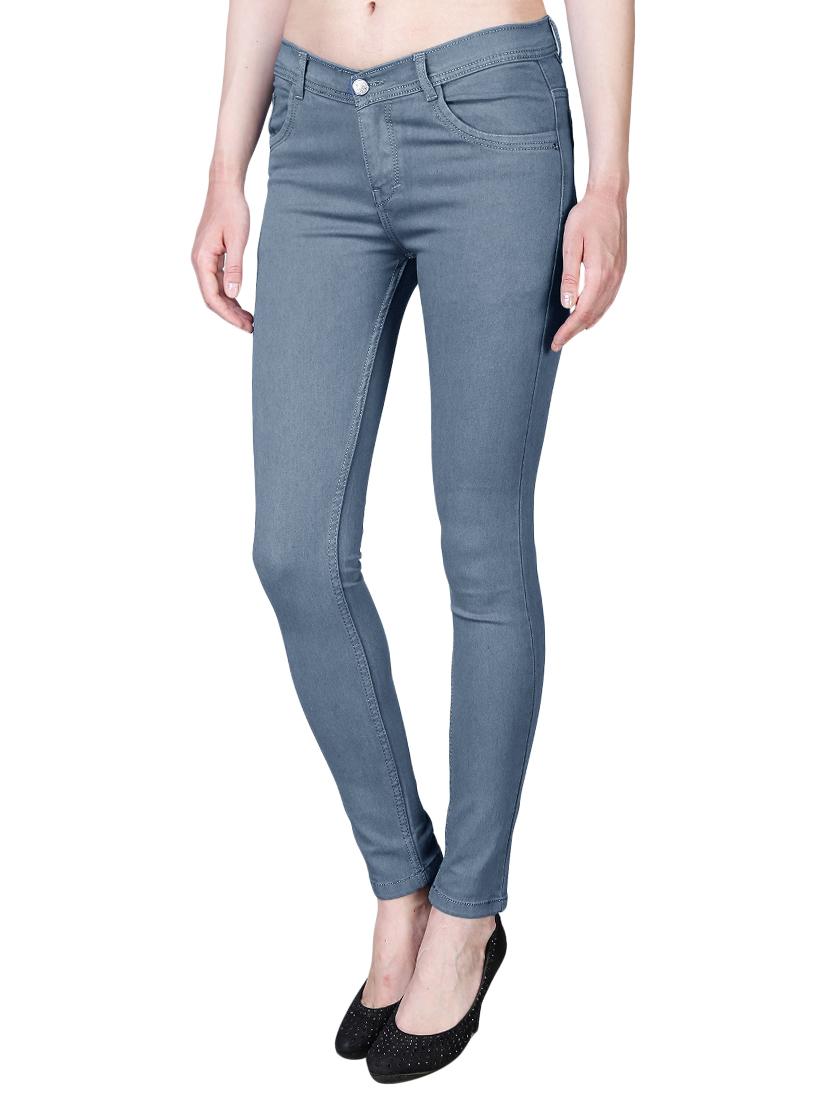women's plain slim fit jeans - 17359533 - Standard Image - 1