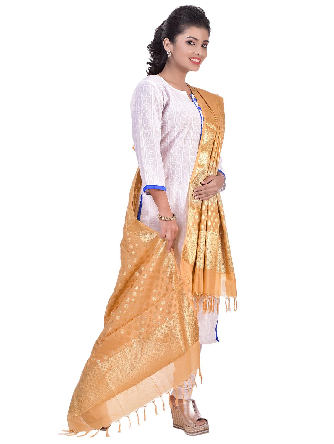 self design banarasi dupatta - 17359897 - Standard Image - 1