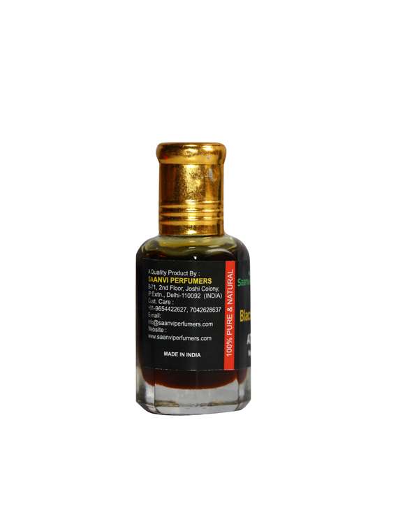 saanvi perfumers black musk roll on attar | itra | scent | fragrance oil 100% alcohol-free (10ml) - 17360016 - Standard Image - 1