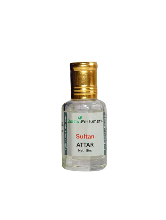 saanvi perfumers sultan roll on attar | itra | scent | fragrance oil | for men & women 100% alcohol-free (10ml) - 17360050 -  Standard Image - 1