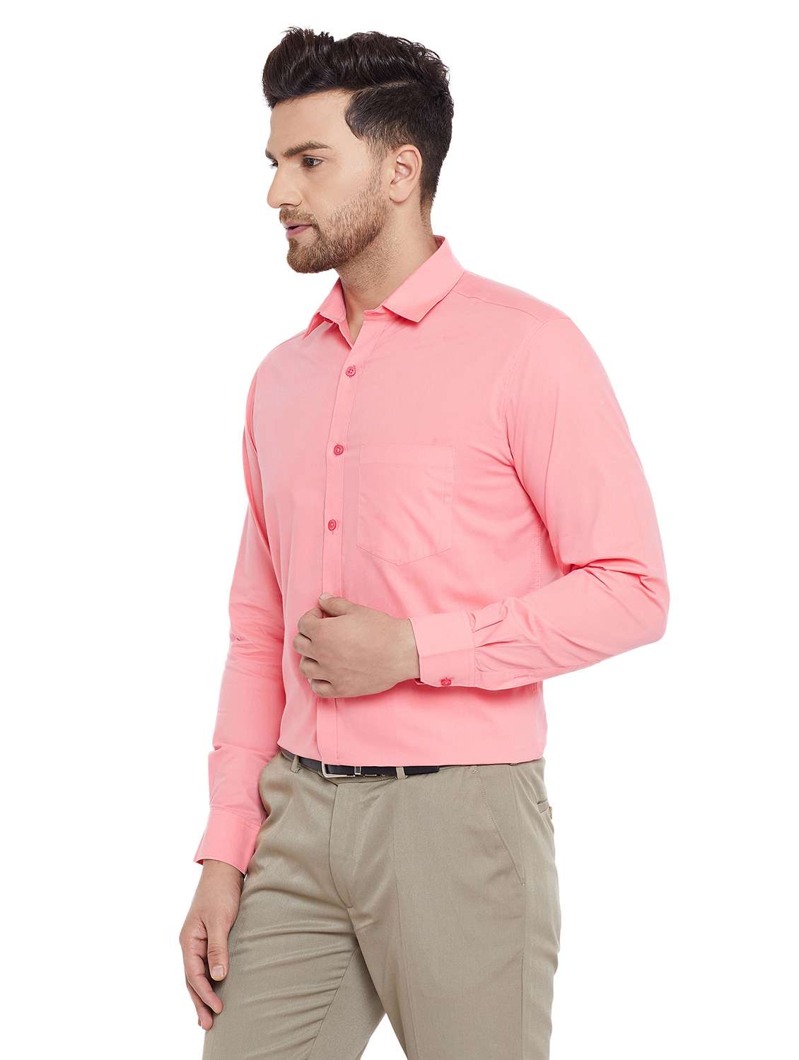 mens solids formal shirt - 17361878 -  Standard Image - 1