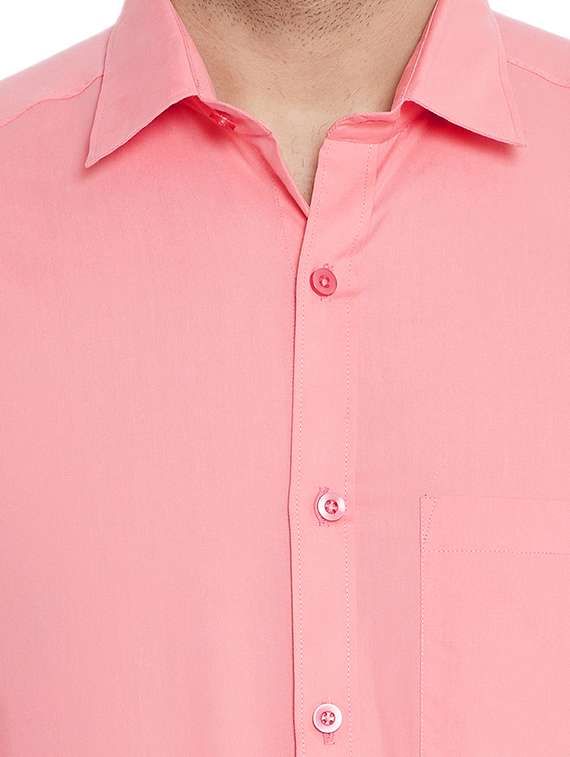 mens solids formal shirt - 17361878 - Standard Image - 4