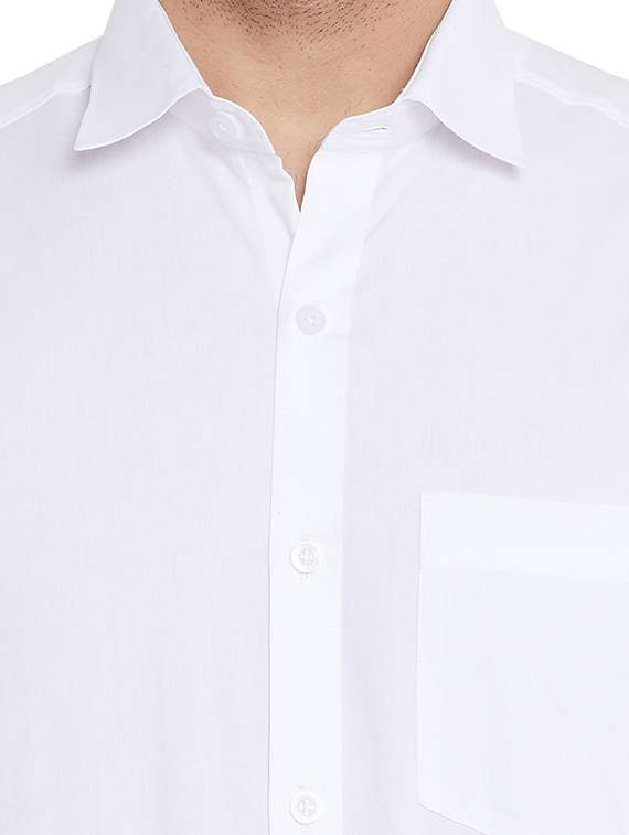 mens solids formal shirt - 17361883 - Standard Image - 4