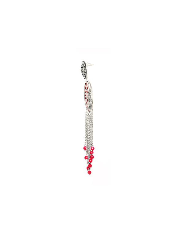 red brass drop earring - 17363058 - Standard Image - 1