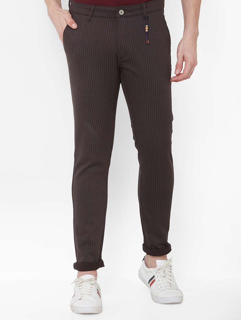 olive green striped chinos