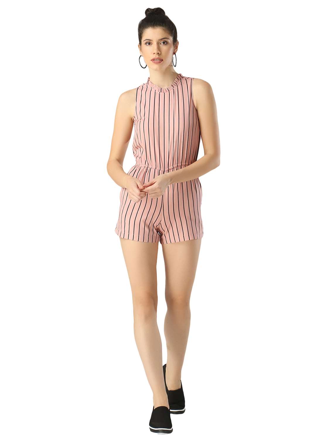 sleeveless striped romper  - 17363386 -  Standard Image - 4