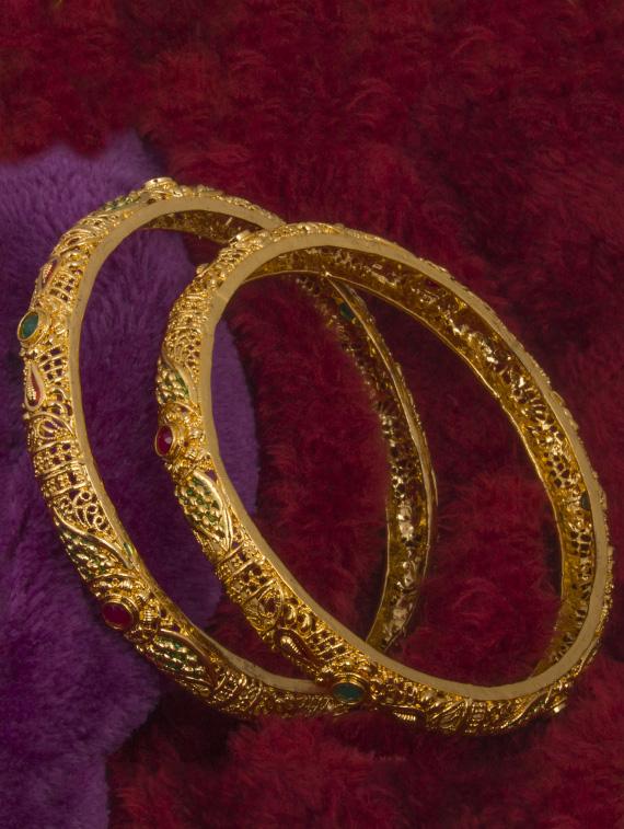 gold tone bangle - 17363581 - Standard Image - 1