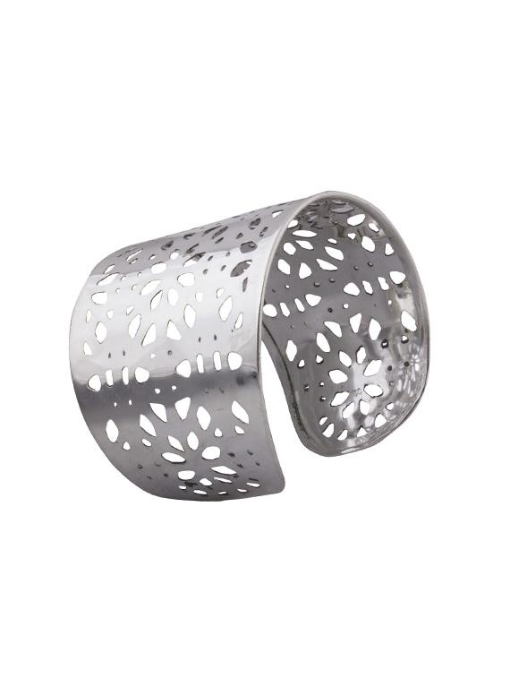 silver plated cuffs bracelet - 17363864 -  Standard Image - 1