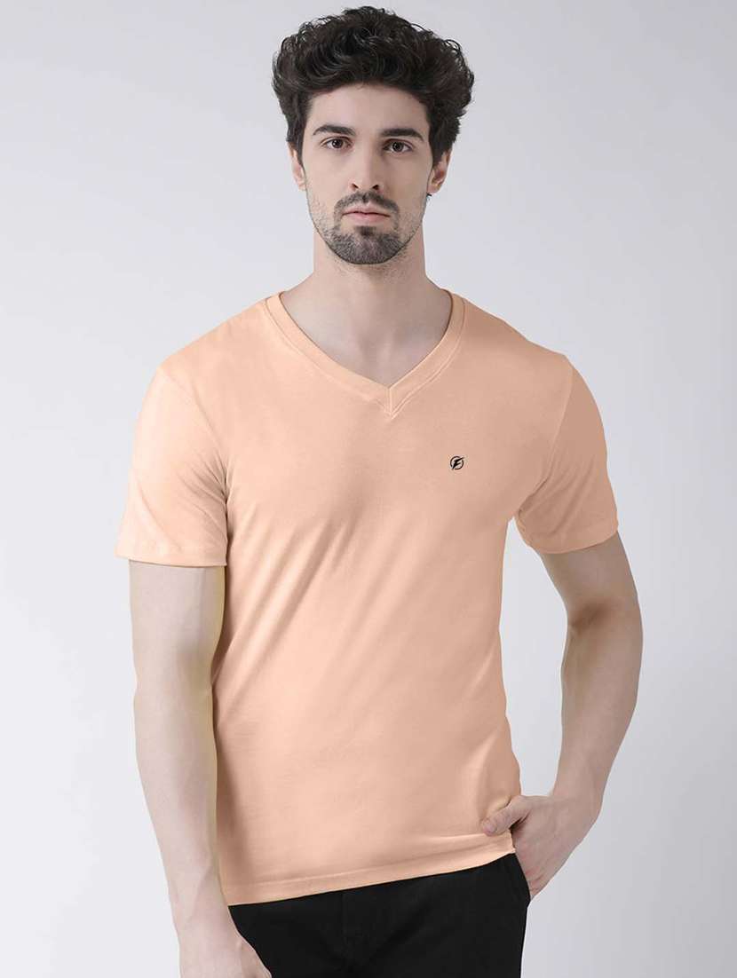 pink solid t-shirt