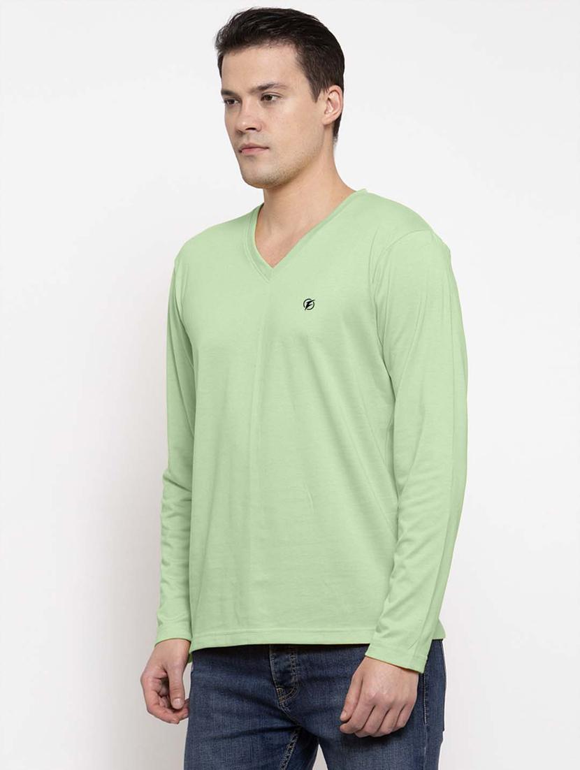 green solid regular t-shirt - 17367406 -  Standard Image - 1