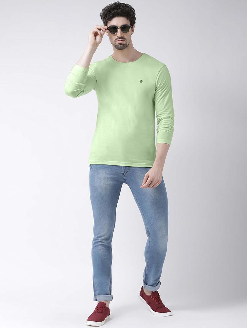 olive green solid t-shirt - 17367413 - Standard Image - 4