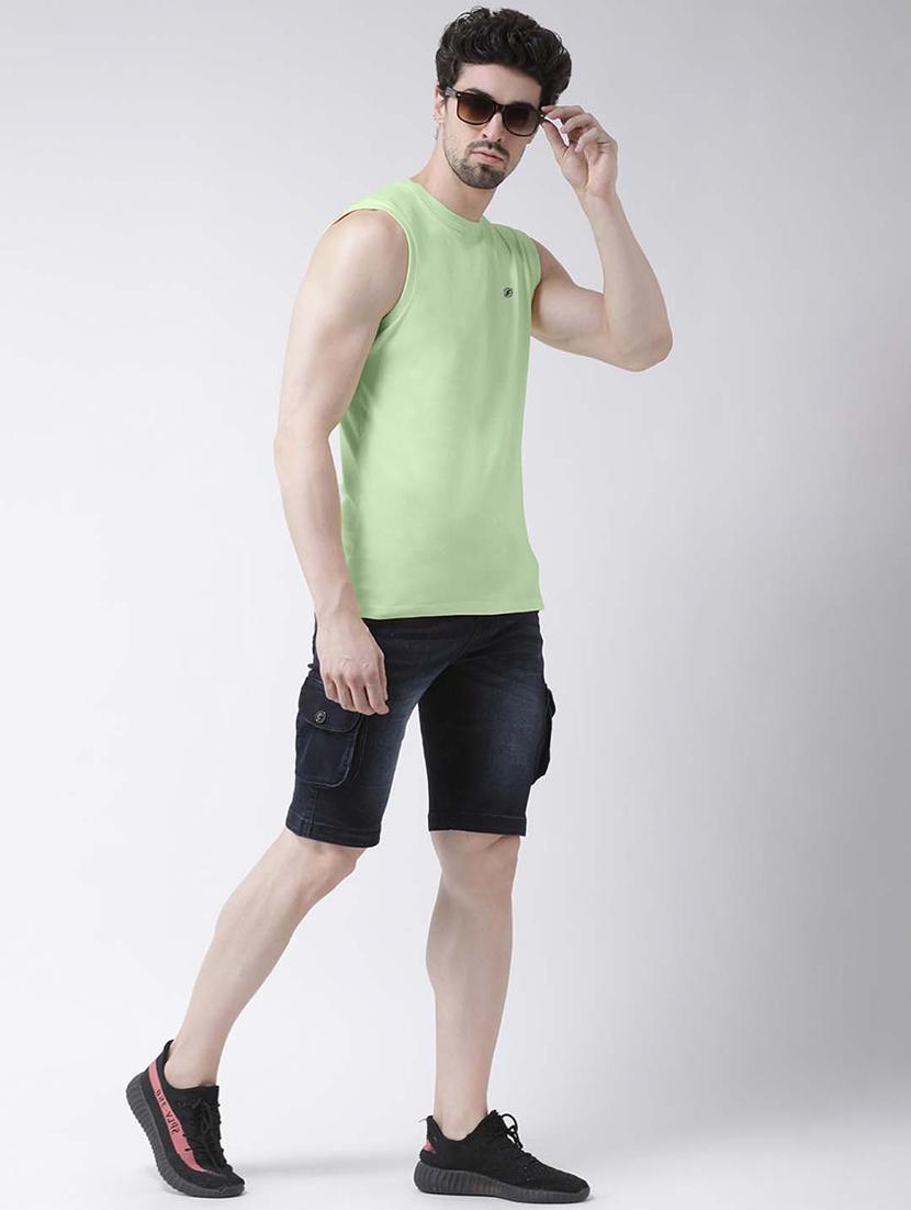 olive green solid t-shirt - 17367415 - Standard Image - 4