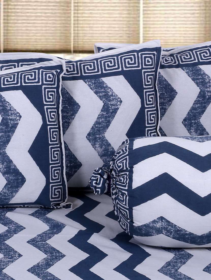  cotton printed jaipuri print diwan set (pack of 6) - 17367914 -  Standard Image - 1