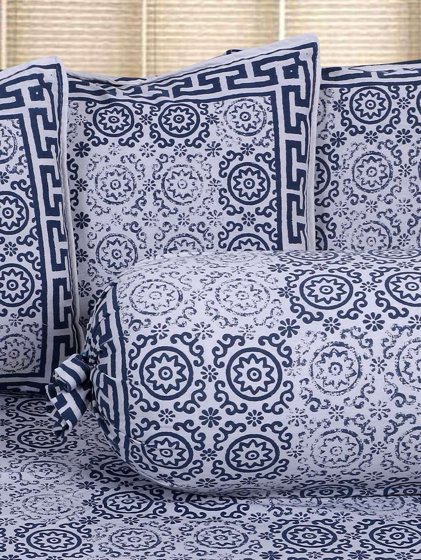  cotton printed jaipuri print diwan set (pack of 6) - 17367918 -  Standard Image - 1