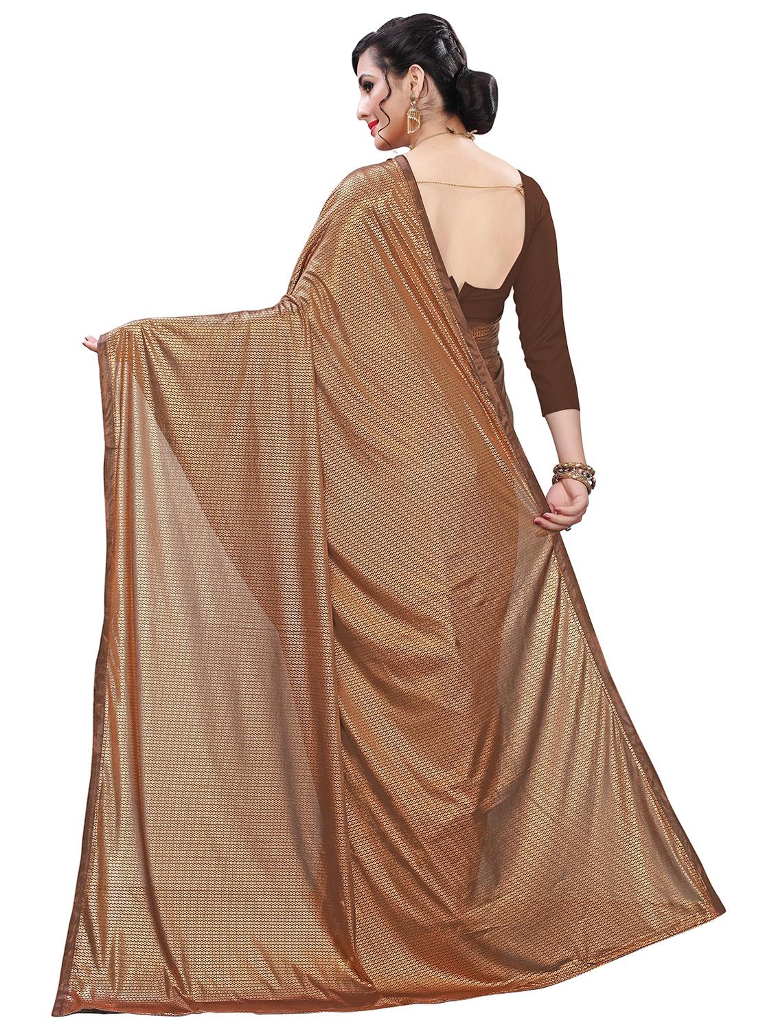 foil printed saree with blouse - 17368100 -  Standard Image - 1