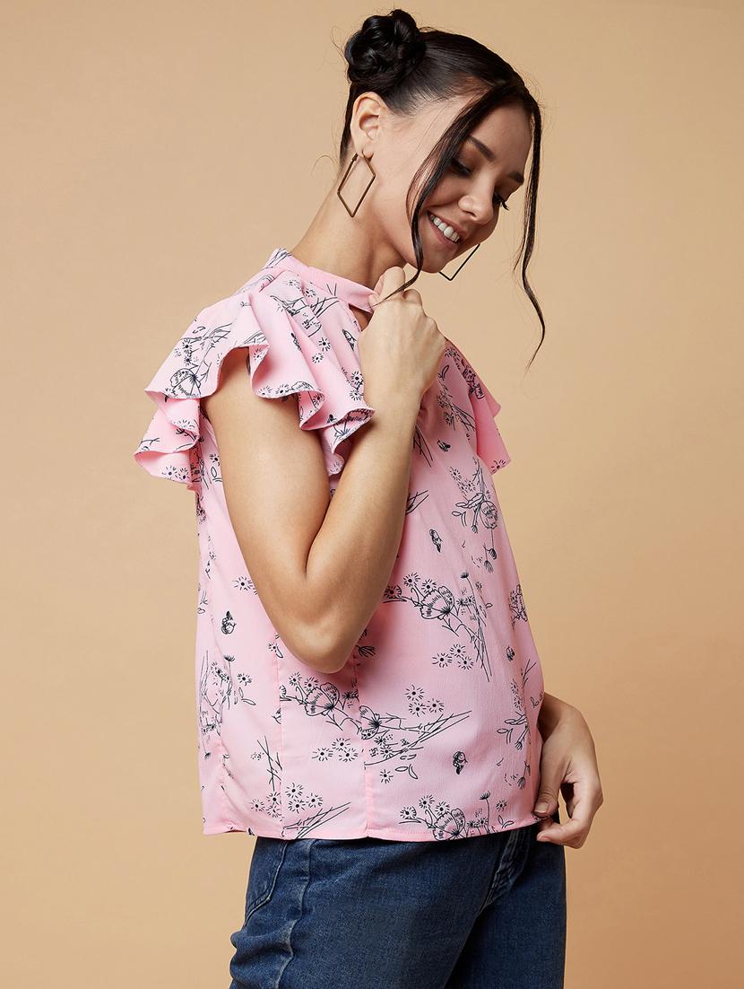 women's straight v neck top - 17368237 -  Standard Image - 1