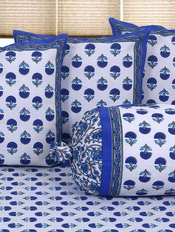   cotton jaipuri print diwan set (pack of 6) - 17369279 -  Standard Image - 1