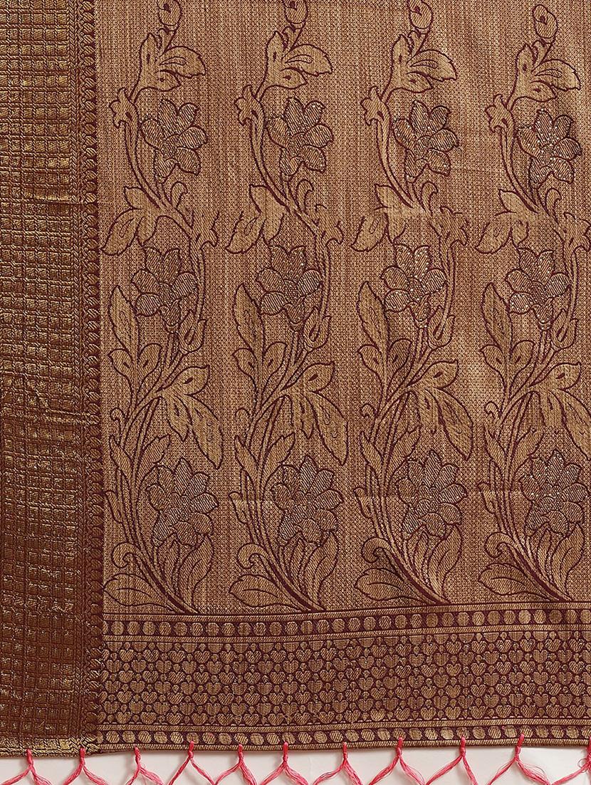 floral woven saree - 17369426 - Standard Image - 4