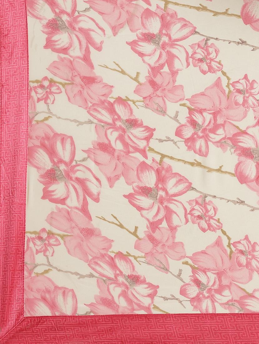 floral printed saree with blouse - 17369442 - Standard Image - 4