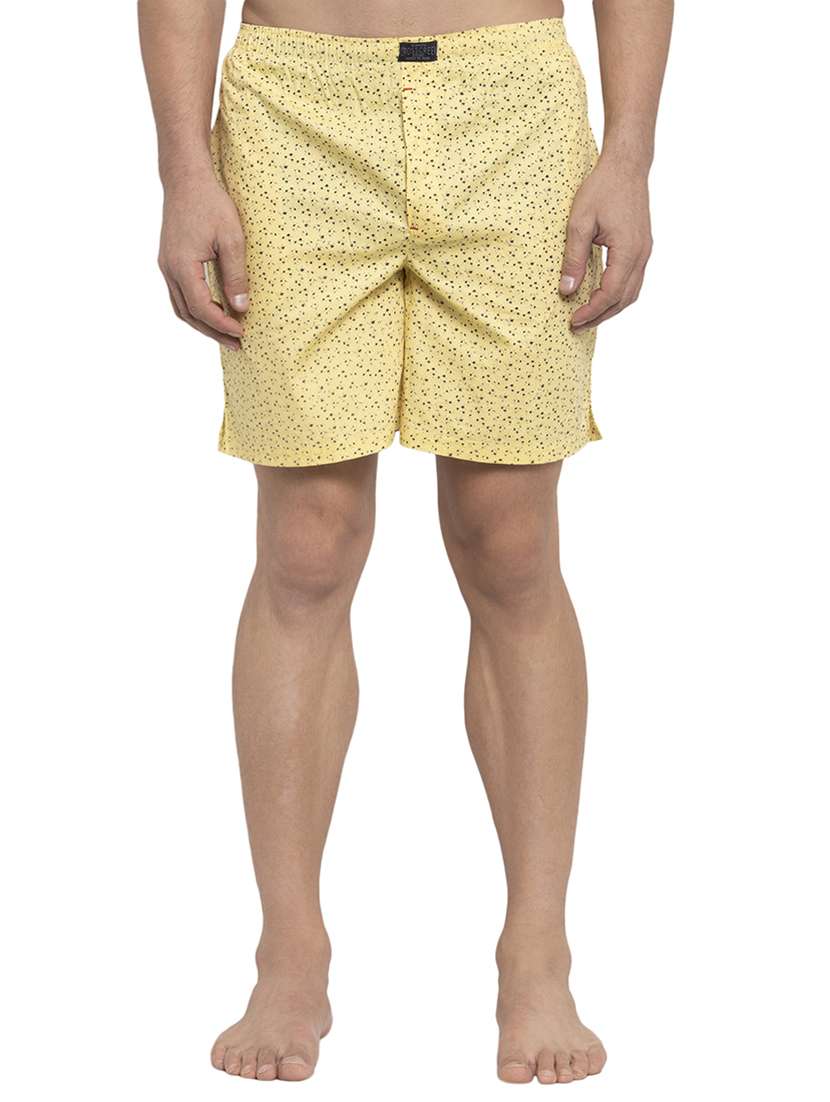 yellow printed boxer