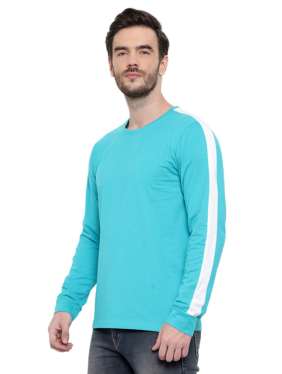light blue taped t-shirt - 17371186 - Standard Image - 1