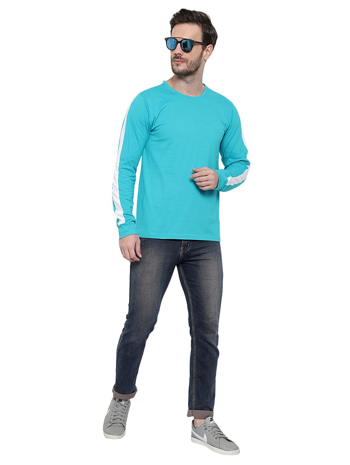 light blue taped t-shirt - 17371186 - Standard Image - 4