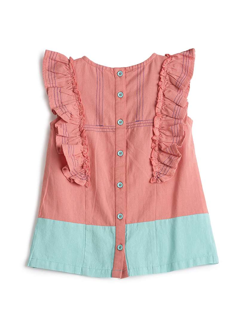 orange cotton regular tops & tee - 17371468 -  Standard Image - 1