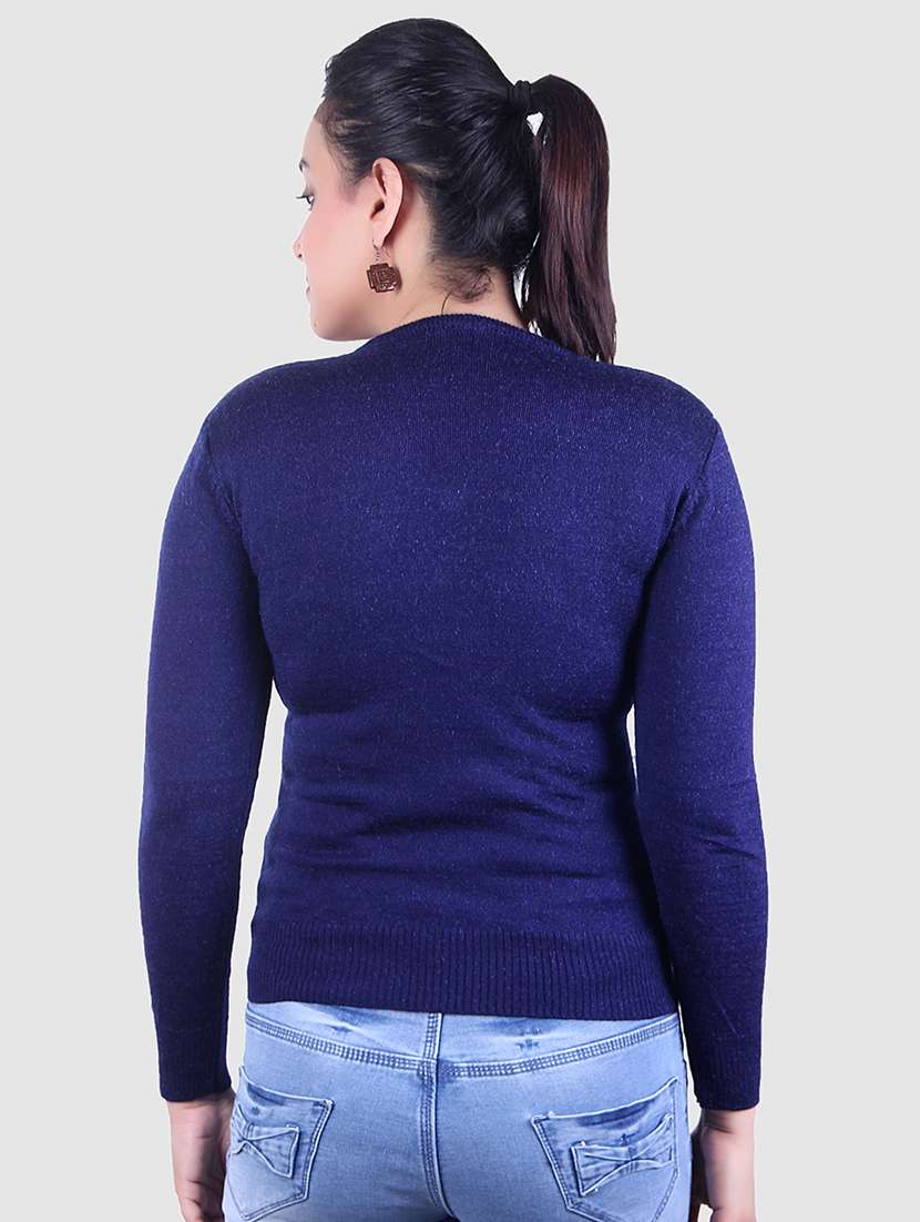 v-neck embellished  pullover - 17371539 -  Standard Image - 1