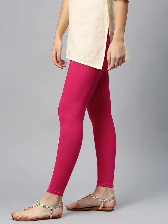 ankle length solid legging - 17372997 - Standard Image - 1